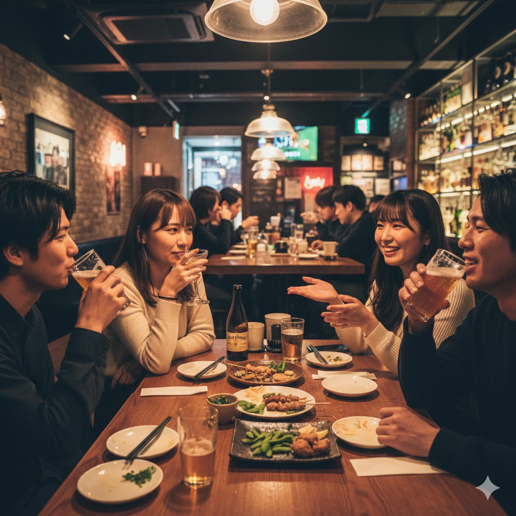 合コンでお互い品定めしているイメージ画像