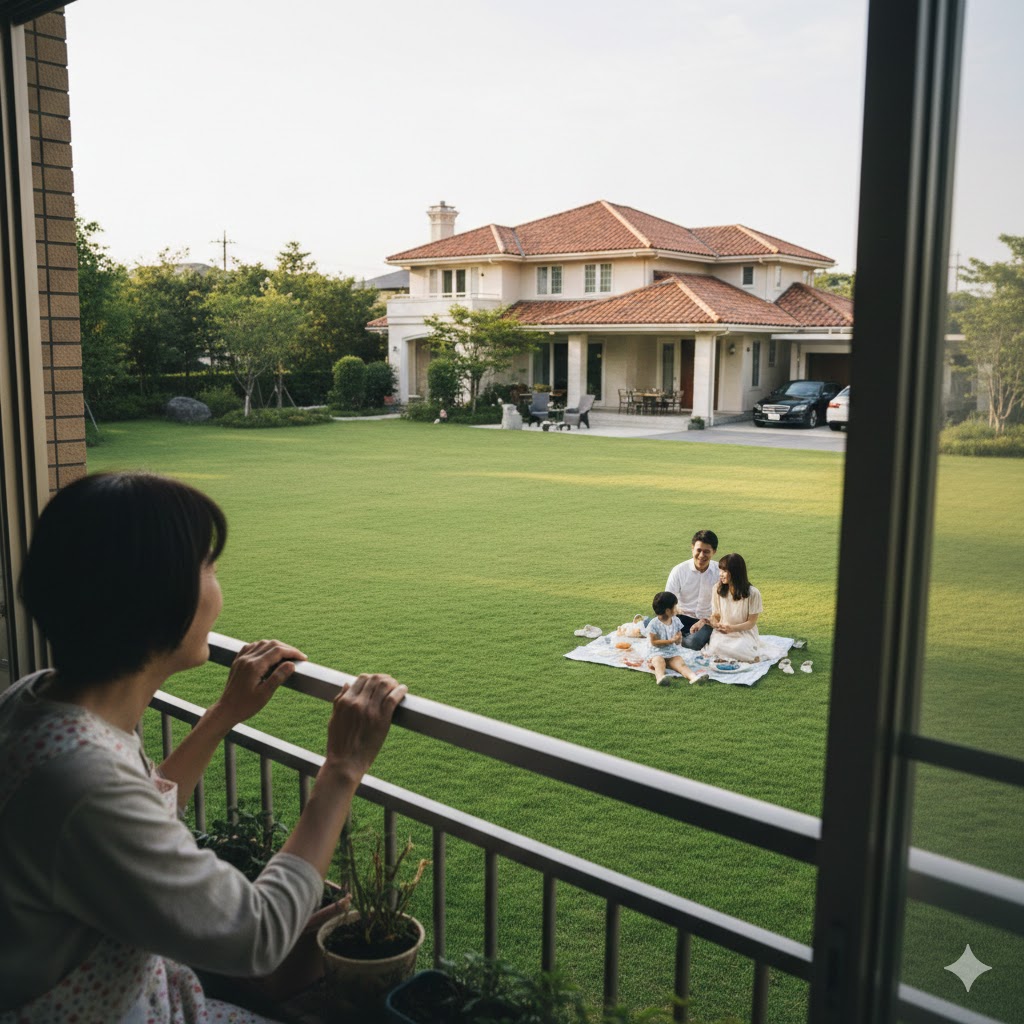 他人の全てが羨ましく見えるイメージ画像