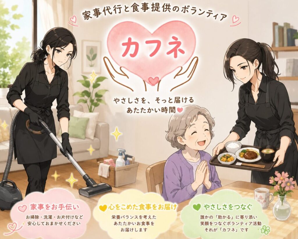 家事代行と食事提供のボランティア「カフネ」イメージ画像