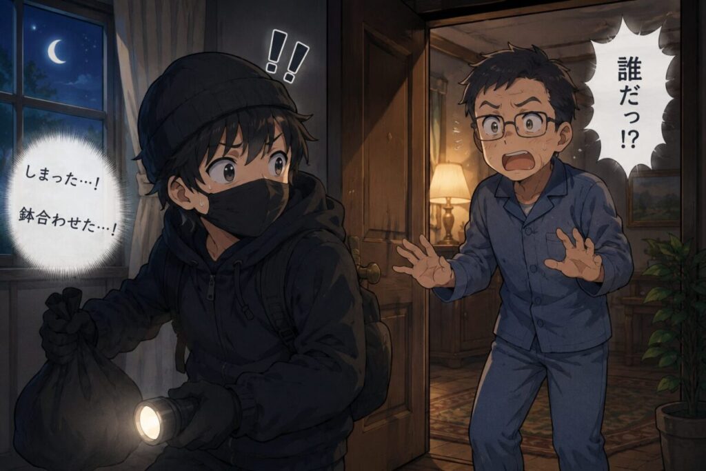 空き巣をしているイメージ画像