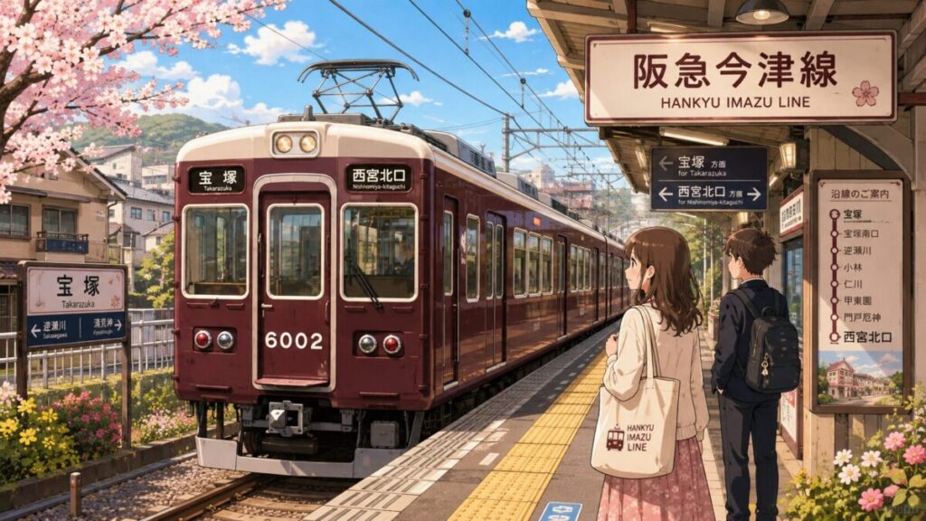 阪急今津線という実在の路線のイメージ画像