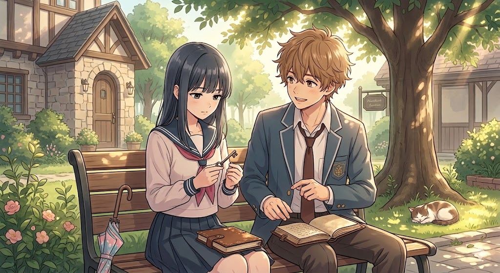学生が謎解きしているイメージ画像