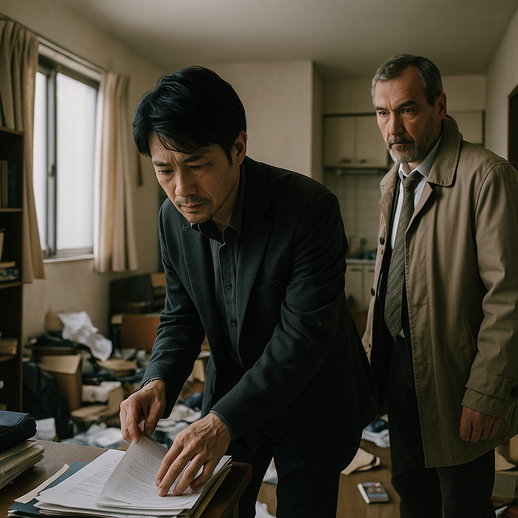 探偵が部屋の捜索しているイメージ写真
