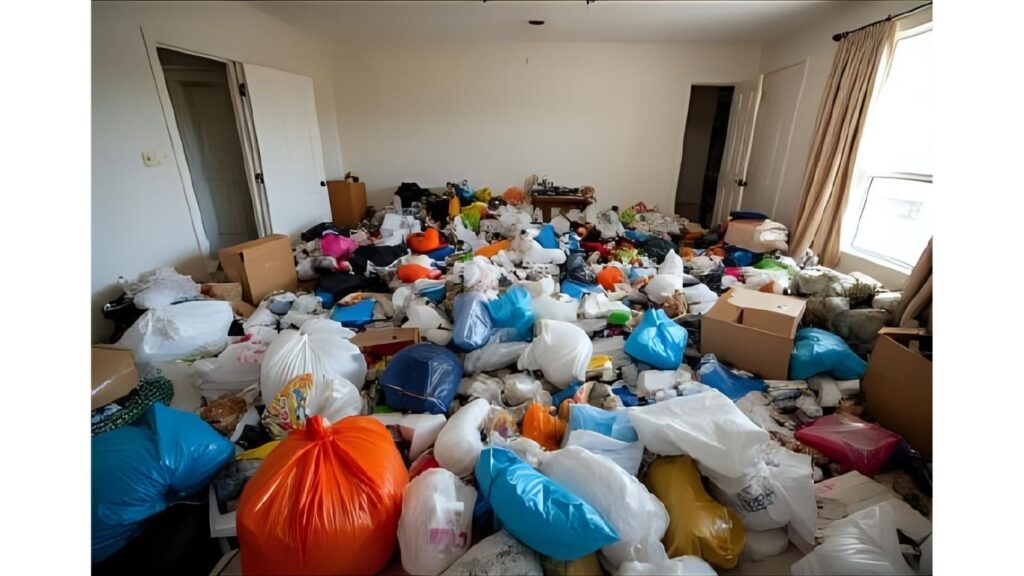 ゴミの中での暮らしのイメージ