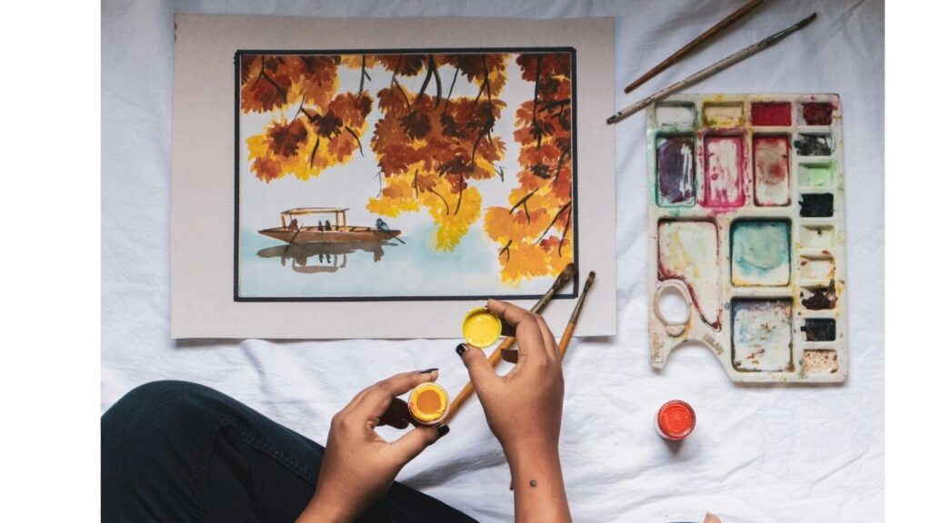 絵を描いているイメージ画像