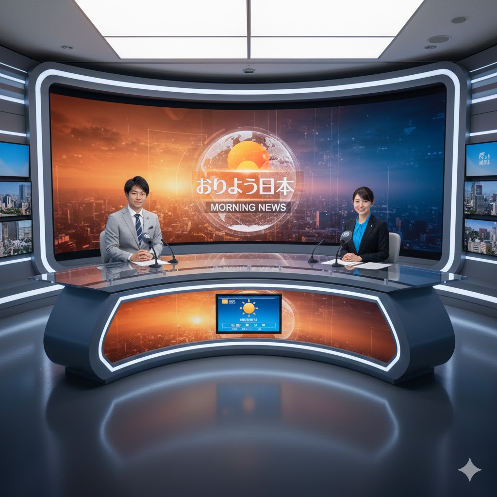 テレビが政府に忖度した放送をしているイメージ画像