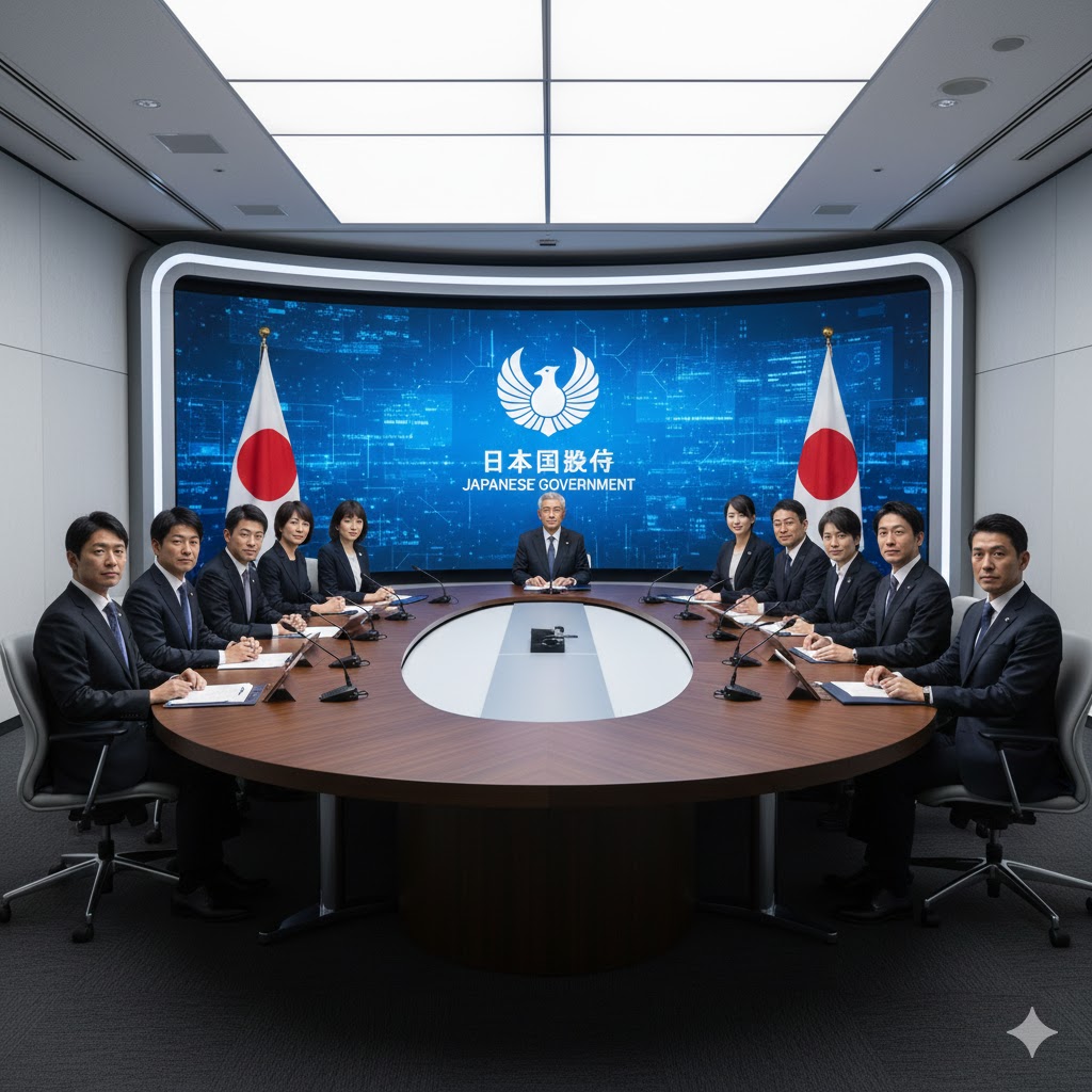 国が裏で圧力をかけているイメージ画像