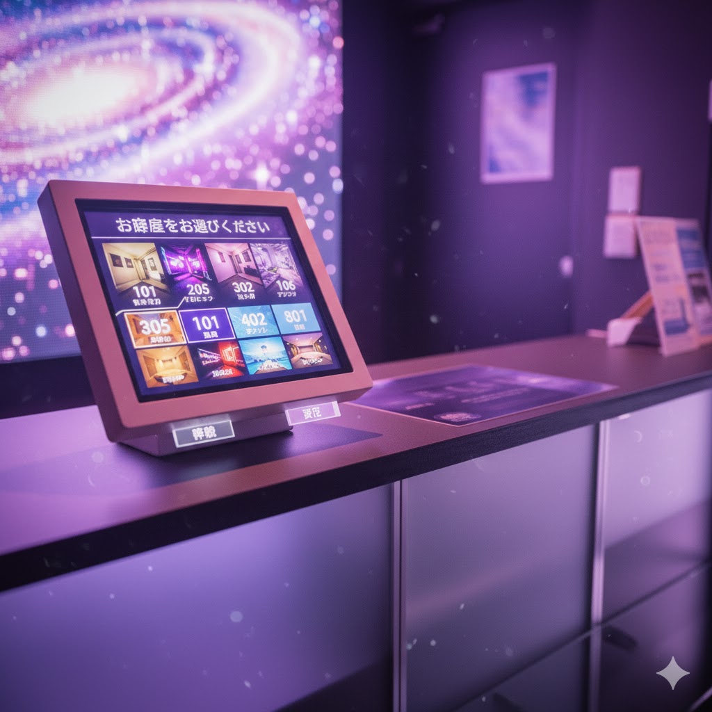 ラブホテルの受付のイメージ画像