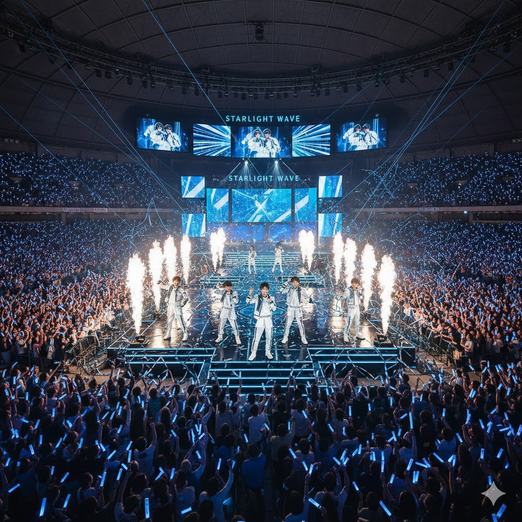 アイドルのコンサートのイメージ画像