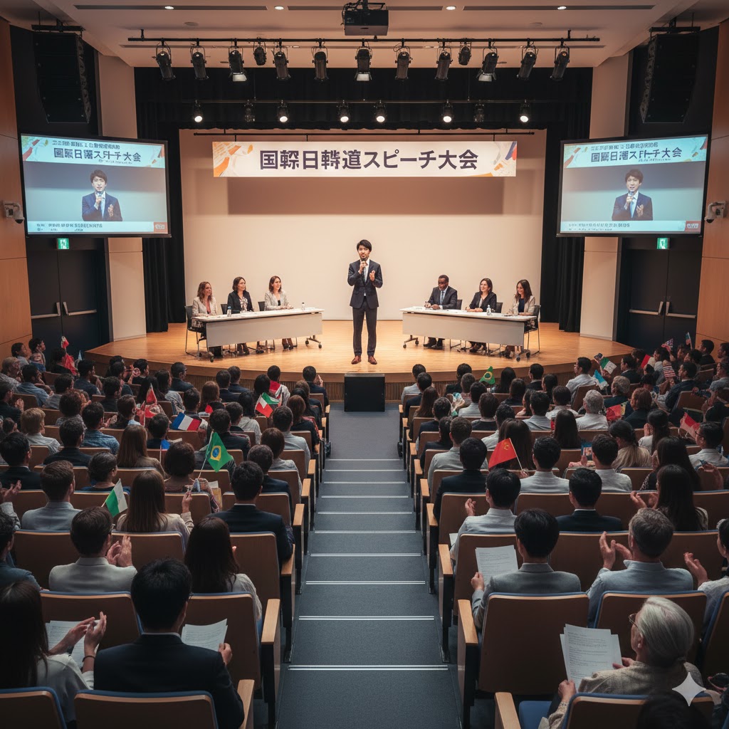 公民館でのスピーチ大会のイメージ画像