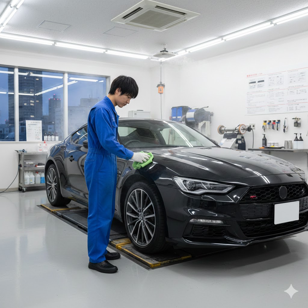 車のコーティング工場のイメージ画像