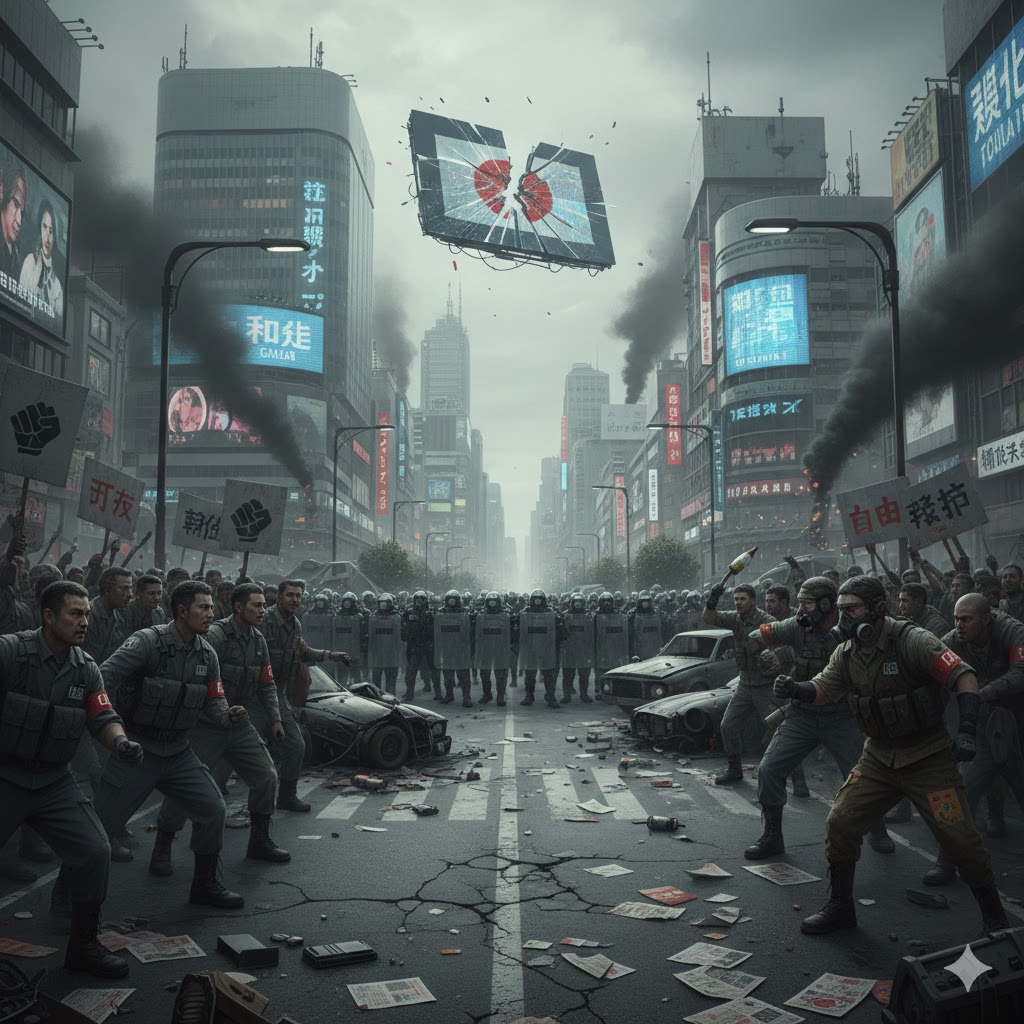 人々の対立が激しくなったイメージ画像