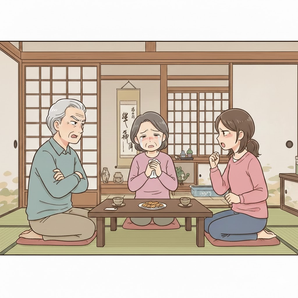 親と本音でぶつかり合うイメージ画像