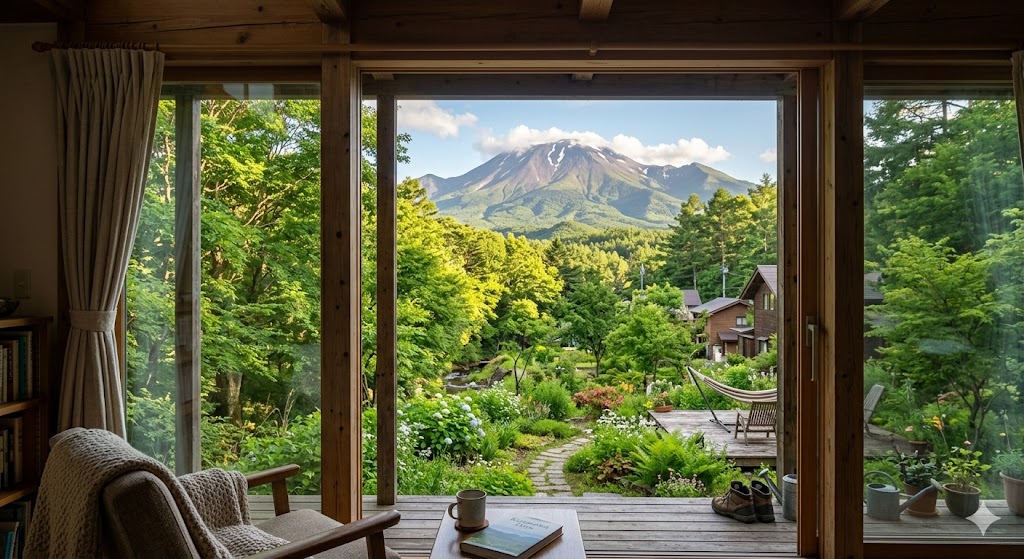 軽井沢の家からの景色のイメージ画像