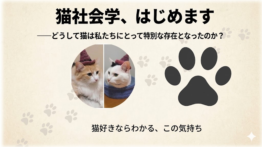 猫社会学、はじめます　――どうして猫は私たちにとって特別な存在となったのか？サムネイル画像