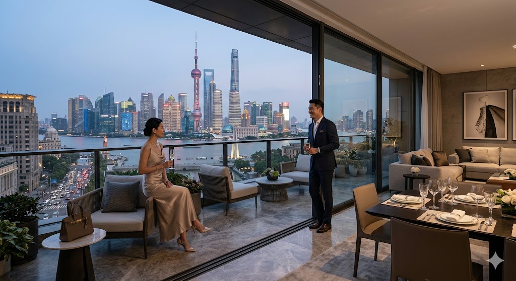 上海で上流の生活をしているイメージ画像