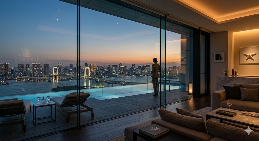 東京の高級マンションで生活しているイメージ画像