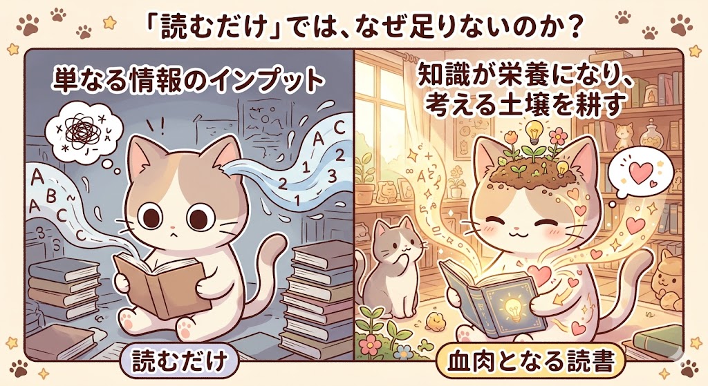 「読むだけ」の読書では、なぜ足りないのか？イメージ画像