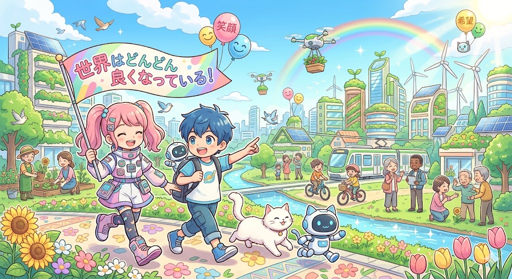 世界はどんどん良くなっているイメージ画像