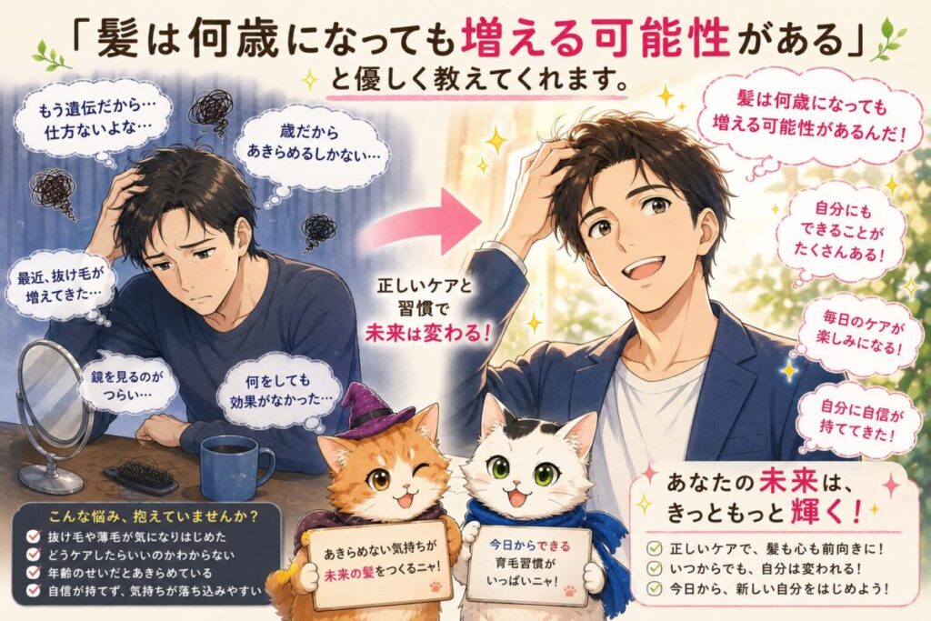 髪は何歳からでも「あきらめなくていい」イメージ画像