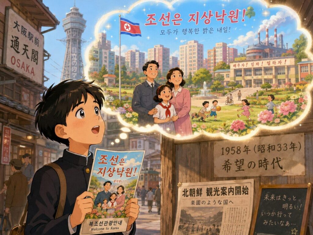 地上の楽園を憧れているイメージ画像
