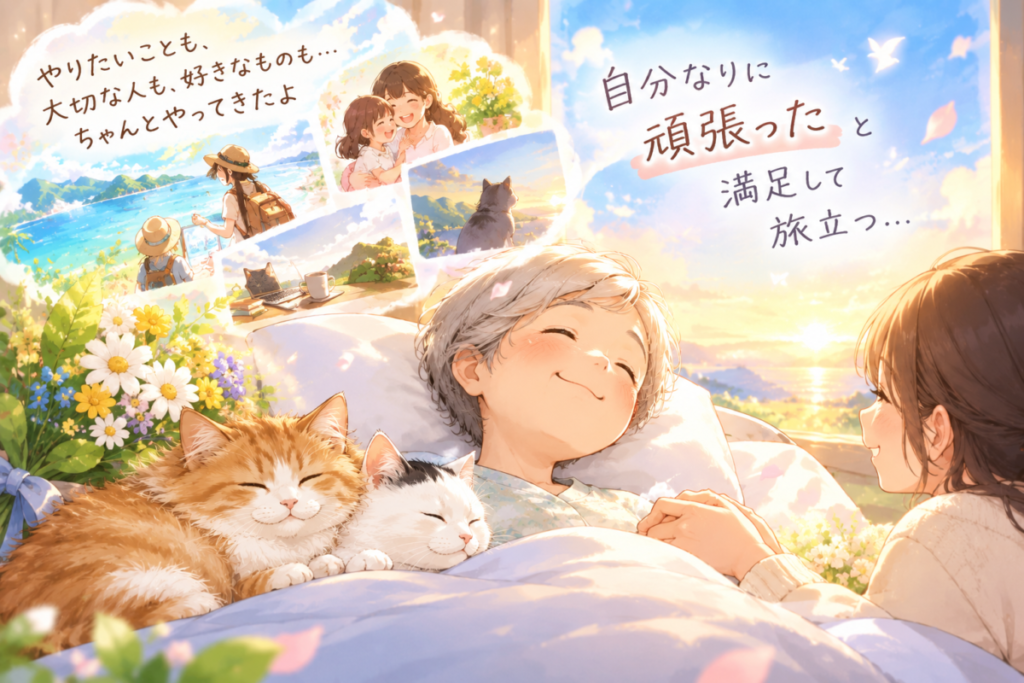 人生に満足したイメージ画像