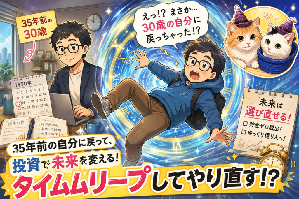 過去タイムリープしたイメージ画像