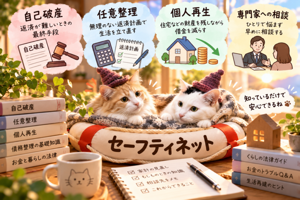 万が一の「セーフティネット」を知っておく安心感のイメージ画像