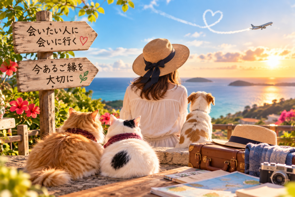 今あるご縁を大切にして、会いたい人にはすぐに会いに行くイメージ画像