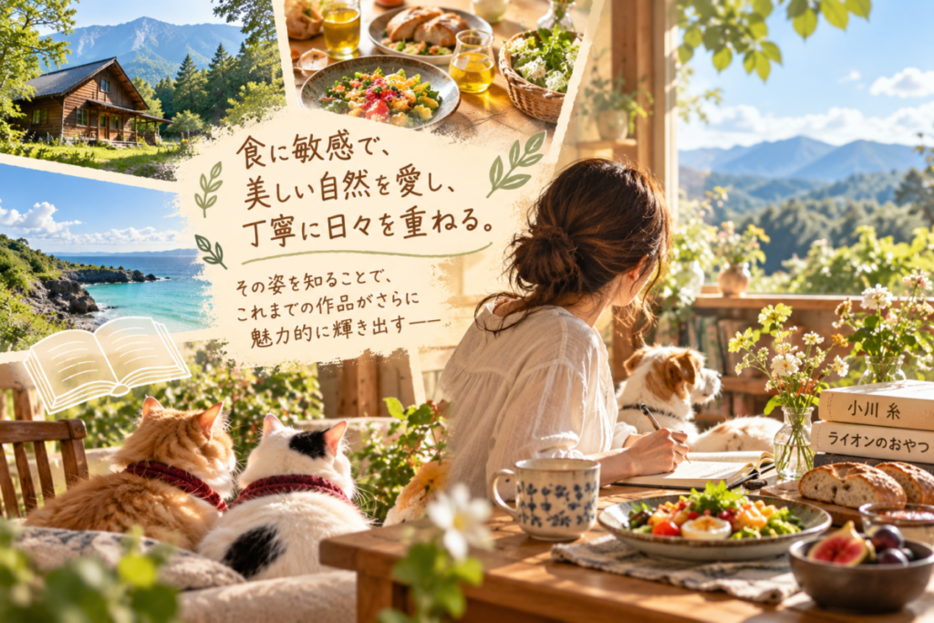 食に敏感で、美しい自然を愛し、丁寧に日々を重ねるイメージ画像